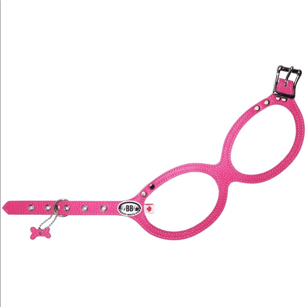NEW Pink Leather Buddy Belt Harness NWT